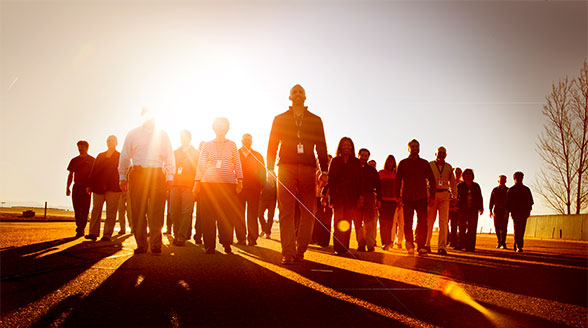 Group of people walking