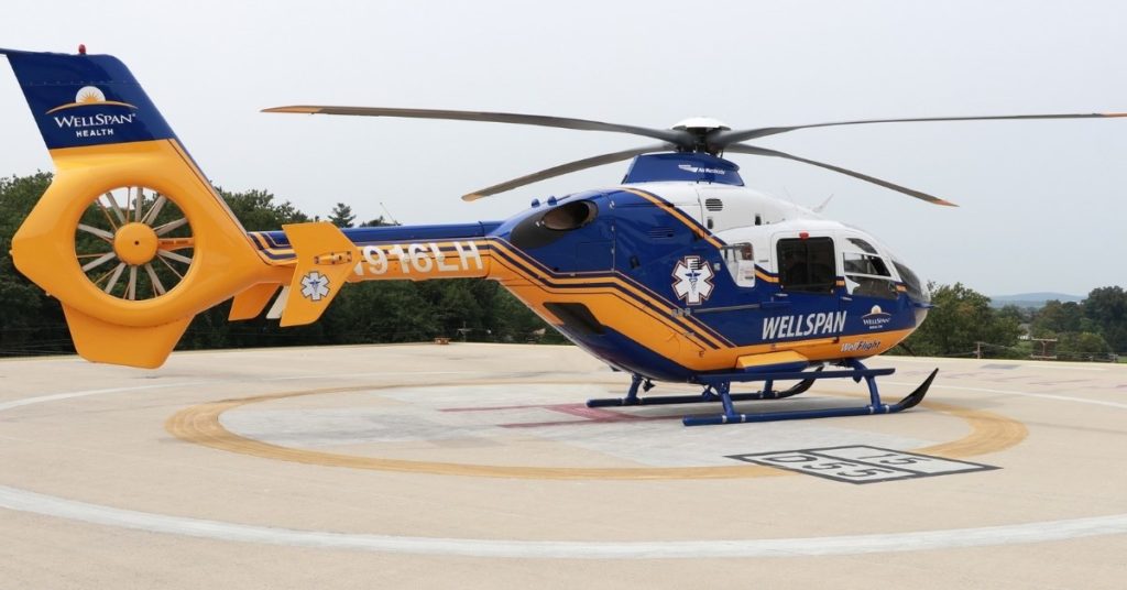 Wellspan air medical helicopter