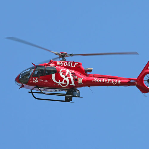 USA Health air medical helicopter