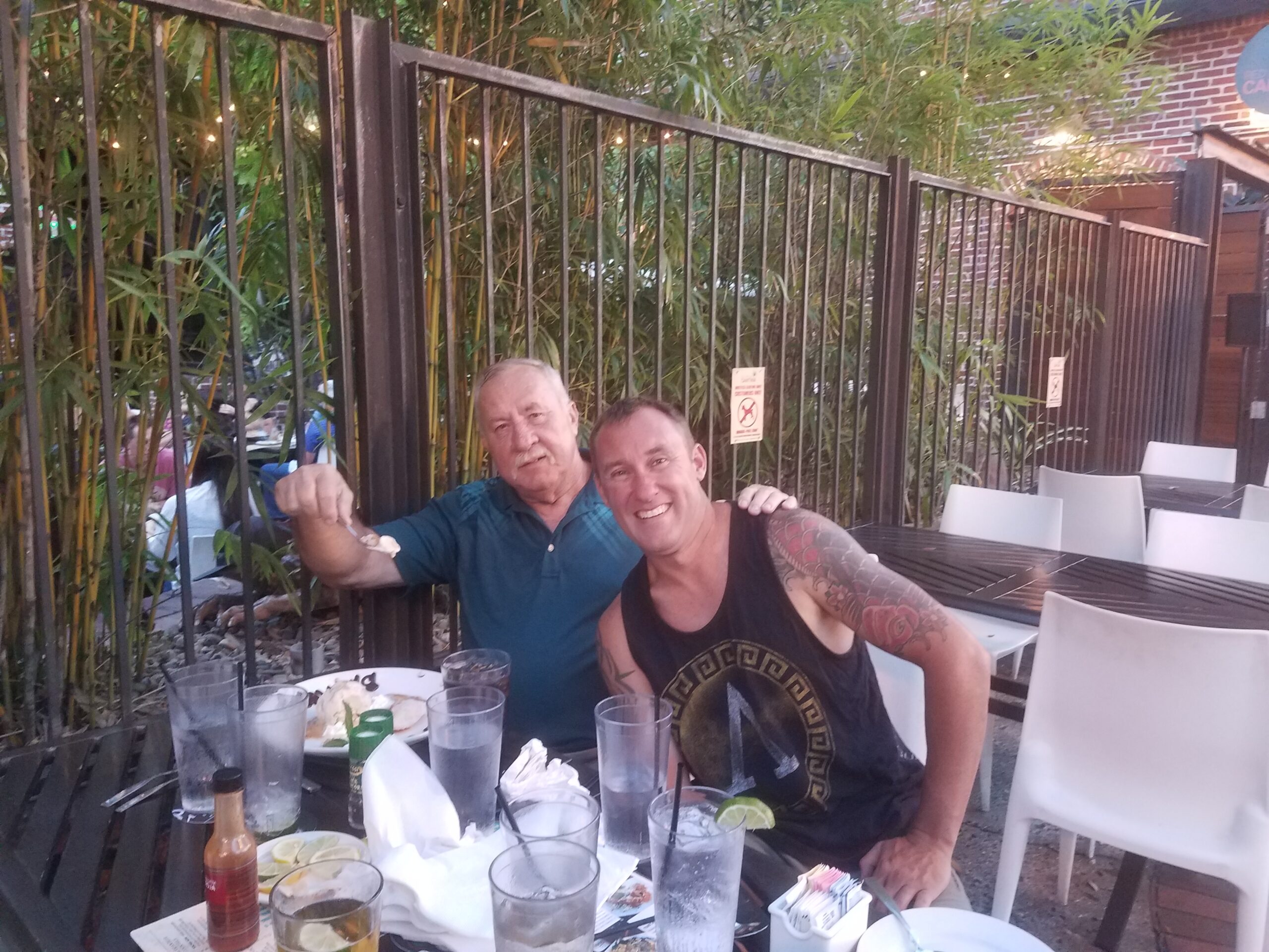 Daniel and Kenneth Sander after the incident